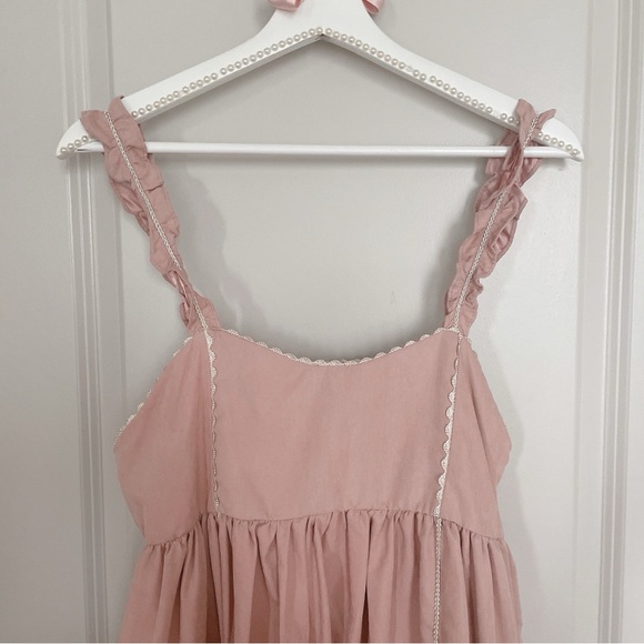 Pink Sweet Lolita JSK Dress Set Empire Waist - Picture 5 of 14